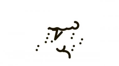 Yağmurlu Bulut Adam Simgesi Canlandırması