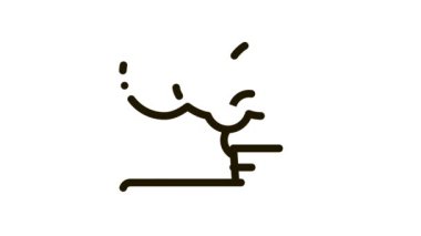 Sigara İçen Pipo Simgesi Canlandırması