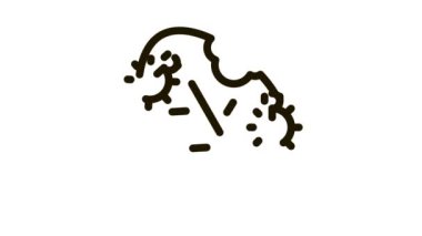 Böcekler Yaprak Simgesi Canlandırması Yiyin