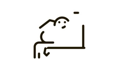 İnsan Gülme Tahtası Simgesi Canlandırması