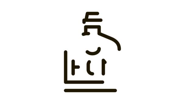 Rum Drink Fles Icoon Animatie — Stockvideo