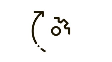 Çevik Element Simgesi Çevresinde Dişliler ve Oklar Canlandırması