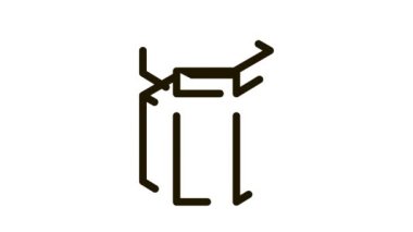 Karton Kutu Kutusu Altıgen Biçimli Paket Simgesi Canlandırması