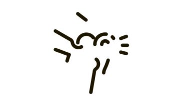 Diz Ağrısı Bacağı Kemikleri Ortopedik Element Simgesi Canlandırması