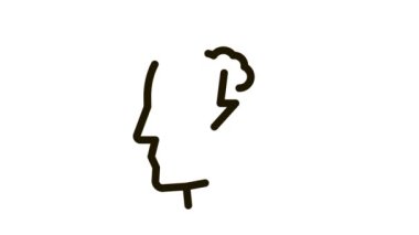 Siluet Zihin Canlandırmasında Şimşek Bulutu Yağmuru