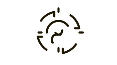 Silah Noktası 'ndaki Siluet Adam Simgesi Avlama Canlandırması