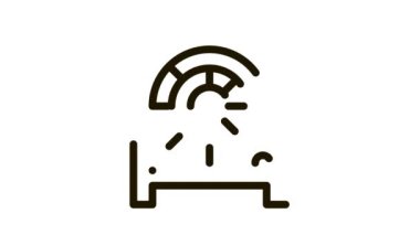 Elektronik Fan Isıtıcı Ekipman Simgesi Canlandırması