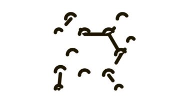 Yapı Molekül Tıbbi Biyomateryal Simgesi Canlandırması