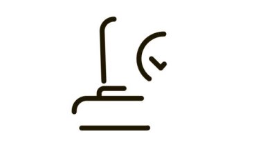 El Yazdırma Mührü Onaylanmış İşaretli Eleman Simgesi Canlandırması