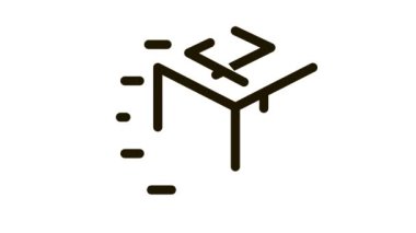 Kare Kutu Posta Taşımacılık Şirketi Simge Canlandırması