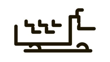 Logo Kamyonu Çevrimiçi Taksi Simgesi Canlandırması