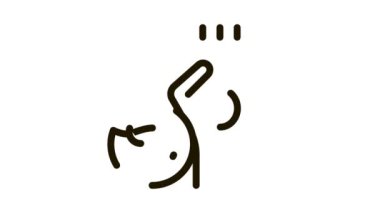 Fare İnsan Panik Simgesi Canlandırması