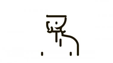 Koruyucu Maske Simgesindeki İnsan Canlandırması