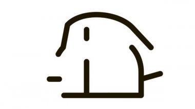 Turist Kamp Simgesi Canlandırması