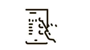 El Dokunuşu Telefon Ekran Simgesi Canlandırması