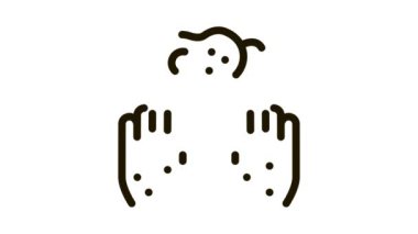 Kirli Eller ve Bakteri Simgesi Canlandırması