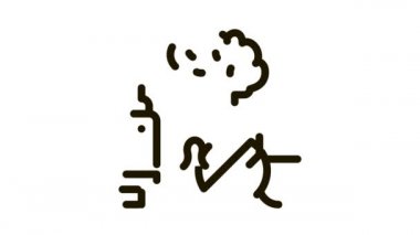 Beyin, Şırınga ve Haplar Simge Canlandırması