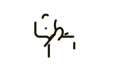 Erkek Sorusu İşareti Kare Simgesi Canlandırması