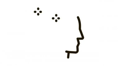 Kel Kafalı Adam Simgesi Canlandırması