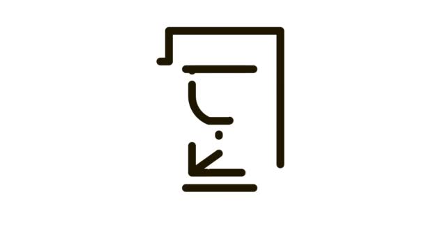 Hourglass Sandglass On File Agile Element Icon Animation — 비디오