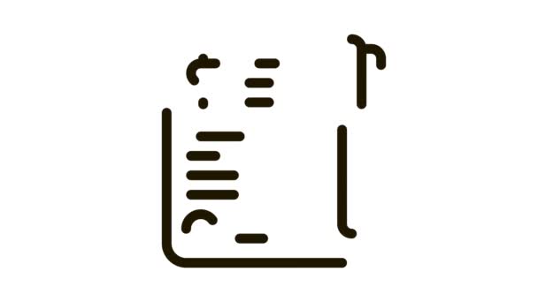财务文件档案协议Pen Icon动画 — 图库视频影像