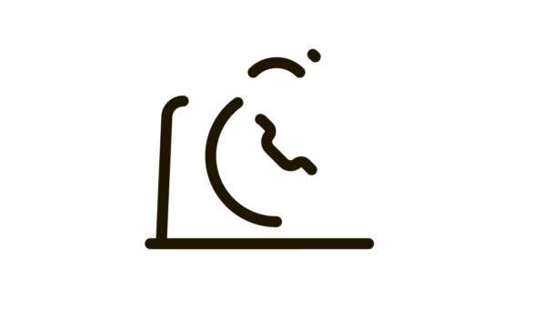 Laptop pictogram animatie — Stockvideo