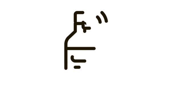 Beverage Bottle with Signal Sensor Icon Animation — 비디오