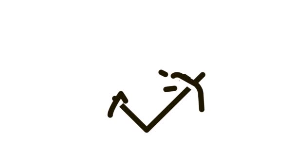 Animace ikon přidržování ručního ubrousku — Stock video
