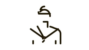 Denizci Silüeti Simgesi Canlandırması