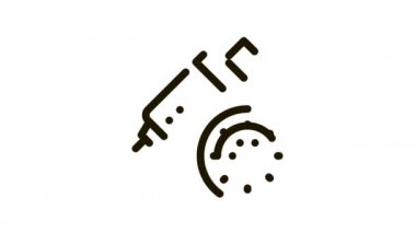 Şırınga ve Virüs Simgesi Canlandırması