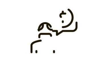 Yaşlı Adam Madeni Para Simgesi Canlandırması