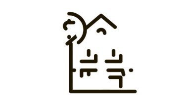 Ev İpoteği Simgesi Canlandırması