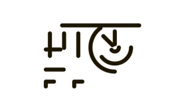 Uçak Motoru Kanat Simgesi Canlandırması