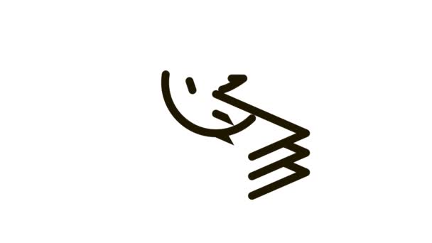 Animação de ícone de fralda de estiramento — Vídeo de Stock