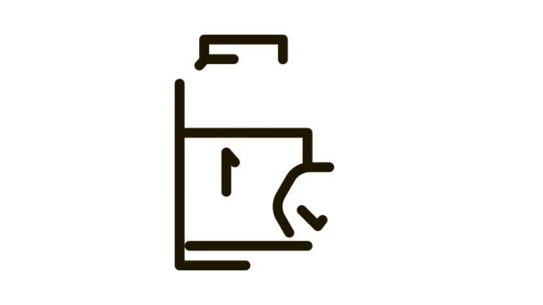 Sticlă de lapte Icon Animation — Videoclip de stoc