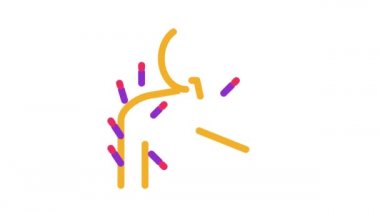 akupunktur omuz simgesi canlandırması