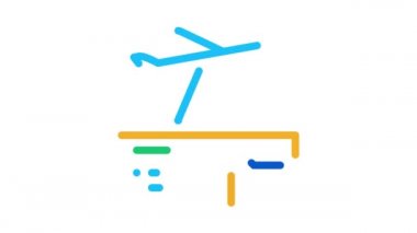 uçak bileti Simgesi Canlandırması