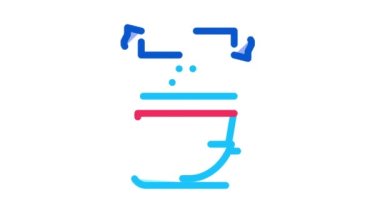 Çay bardağına şeker serpin Simge Canlandırması