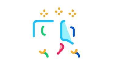 İnsanlar diyalogları sever Simge Canlandırması