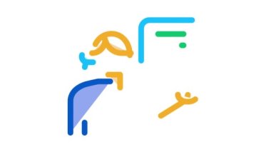 Yardım masası temsilcisi Simge Canlandırması