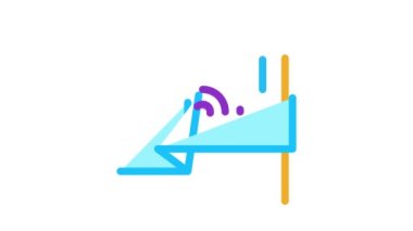 Arama motoru optimizasyon hedef bayrağı Simge Canlandırması