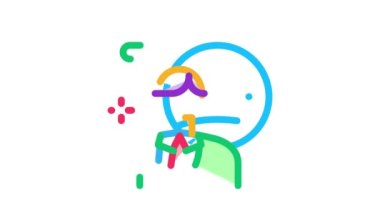 global meslek temsilcisi Simge Canlandırması