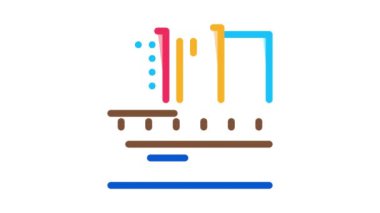 zigzag akan nehir simgesi canlandırması