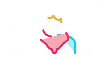 Malezyalı kadın Simge Canlandırması