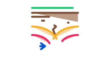 toprak simgesi illüstrasyonuna depremleri uygula