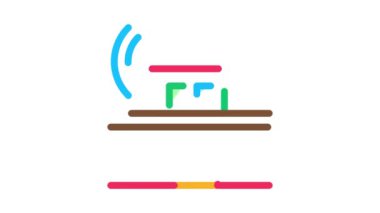 Sismik dalga yerleşim binası Simge Canlandırması