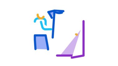 Adam apartmana halı getiriyor Simge Canlandırması