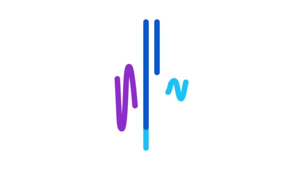 Sound and silence Icon Animation — Stock Video