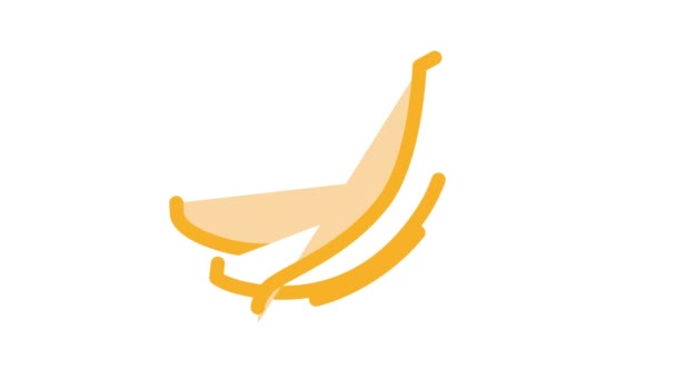 Banany ikona animacji bananów — Wideo stockowe