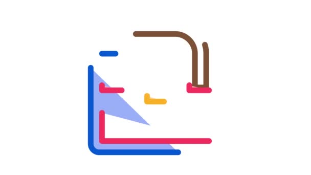 Modische Damentasche Icon Animation — Stockvideo